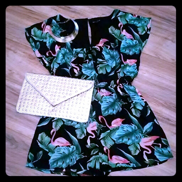 As U Wish Pants - Tropical Romper